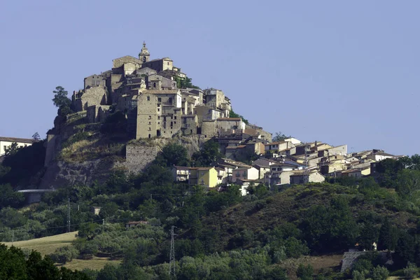 Vista Limosano Antiguo Pueblo Provincia Campobasso Molise Italia Primavera —  Fotos de Stock