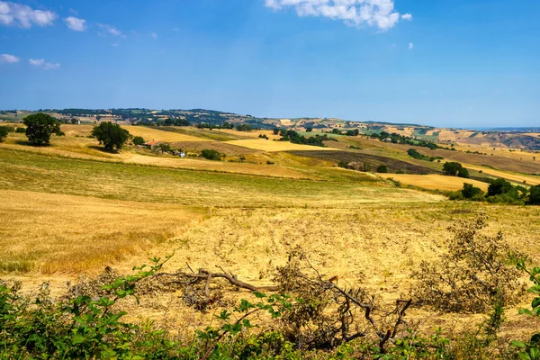 Paesaggio Provincia Campobasso Molise Veduta Guardialfieraaly Lungo Strada Termoli — Foto Stock