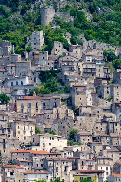 View Pesche Old Village Isernia Province Molise Italy Springtime — Stock Photo, Image