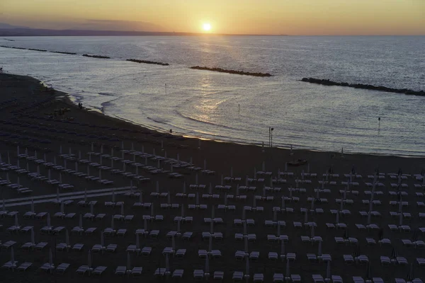 Pláž Termoli Město Provincii Campobasso Molise Itálie — Stock fotografie