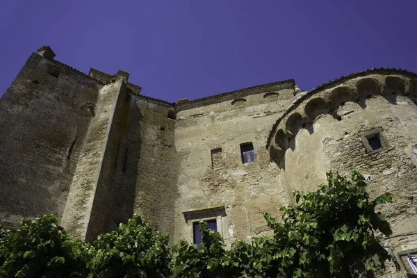 Extérieur Château Historique Serracapriola Dans Province Foggia Pouilles Italie — Photo