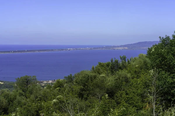 Paesaggio Rurale Del Gargano Provincia Foggia Puglia Italia Lungo Strada — Foto Stock