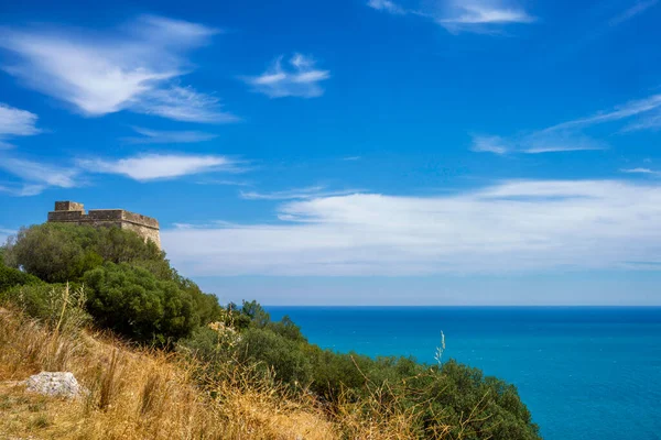 Costa Vieste Gargano Provincia Foggia Apulia Italia Junio —  Fotos de Stock