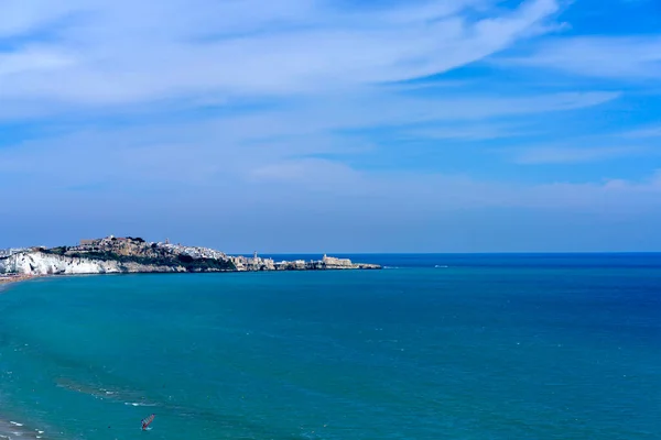 Παραλία Στο Vieste Gargano Επαρχία Foggia Apulia Ιταλία Τον Ιούνιο — Φωτογραφία Αρχείου