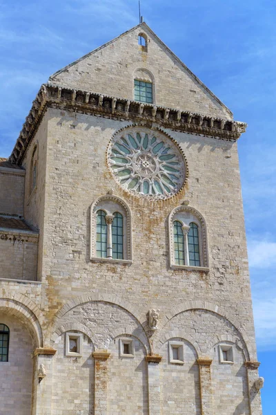 Trani Apulien Italien Außenansicht Der Romanischen Kathedrale — Stockfoto