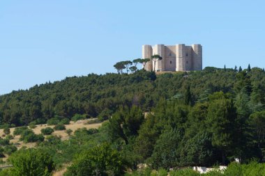Castel del Monte, Barletta Andria Trani 'deki tarihi kale, Apulia, İtalya