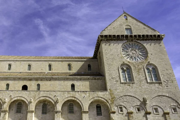 Trani Apúlia Itália Exterior Catedral Românica — Fotografia de Stock