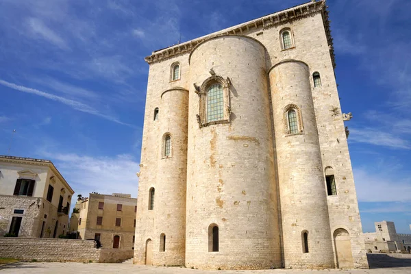 Trani Apulien Italien Außenansicht Der Romanischen Kathedrale — Stockfoto