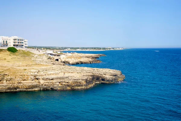 Polignano Mare Ville Historique Dans Province Bari Pouilles Italie Bâtiments — Photo