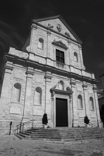 Bitonto Città Storica Della Provincia Bari Puglia Facciata Della Chiesa — Foto Stock