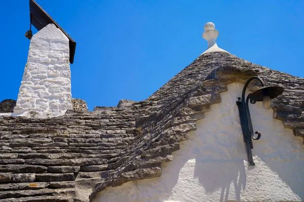 Alberobello Província Bari Apúlia Itália Exterior Famoso Trulli Património Mundial — Fotografia de Stock