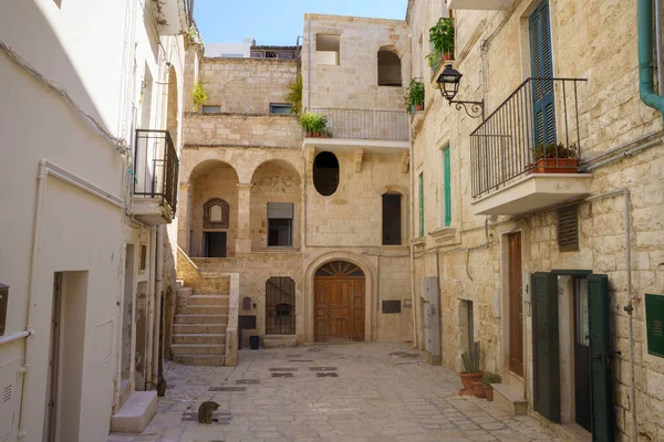 Polignano Mare Cidade Histórica Província Bari Apúlia Itália Edifícios Antigos — Fotografia de Stock