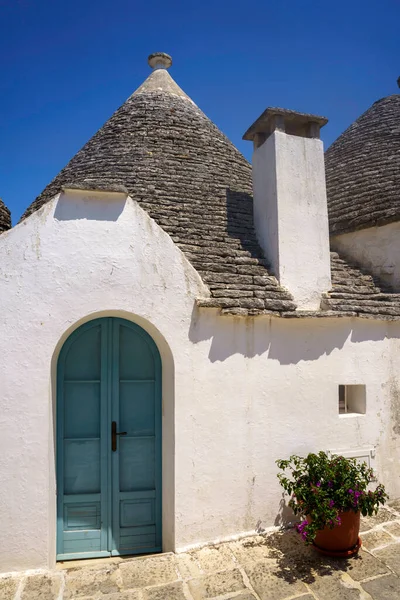 Alberobello Provinz Bari Apulien Italien Außenansicht Der Berühmten Trulli Unesco — Stockfoto