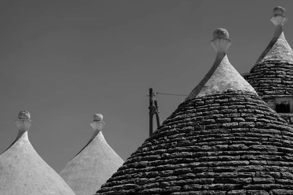 Alberobello Província Bari Apúlia Itália Exterior Famoso Trulli Património Mundial — Fotografia de Stock