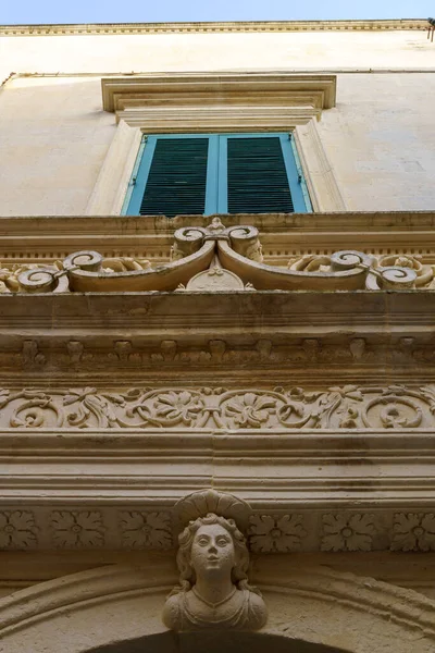 Lecce Apulië Italië Buitenkant Van Historische Gebouwen — Stockfoto