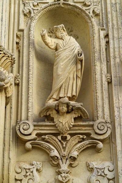 Lecce Apulia Itálie Exteriér Historických Budov Katedrálním Náměstí Piazza Del — Stock fotografie
