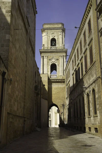 Történelmi Épületek Brindisi Apulia Város Olaszország — Stock Fotó