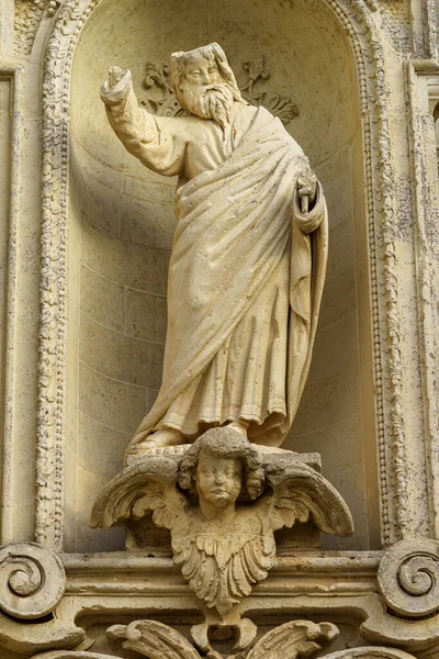 Lecce Apúlia Itália Exterior Edifícios Históricos Praça Catedral Piazza Del — Fotografia de Stock