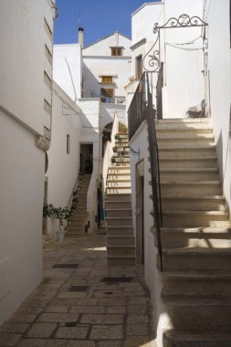 Haziran 'da İtalya' nın Apulia eyaletinin tarihi kenti Cisternino 'da