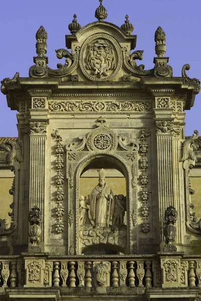 Lecce Apulia Italia Exterior Edificios Históricos Plaza Catedral Piazza Del —  Fotos de Stock