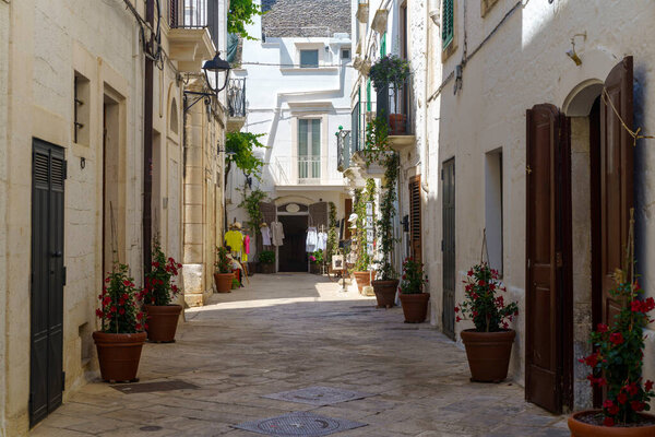 Locorotondo, historic town in the Bari province, Apulia, Italy, at June