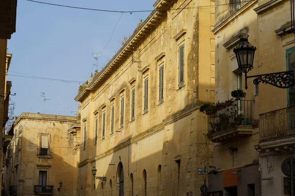 Lecce Apulia Talya Tarihi Binaların Dışı — Stok fotoğraf