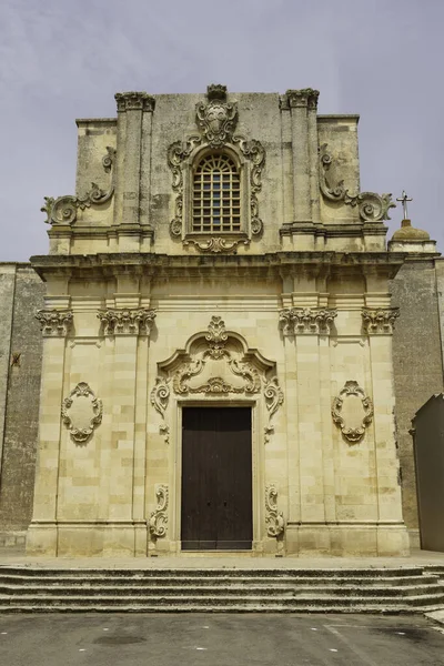 Zabytkowy Kościół Sant Anonio Abate Giuggianello Prowincja Lecce Apulia Włochy — Zdjęcie stockowe