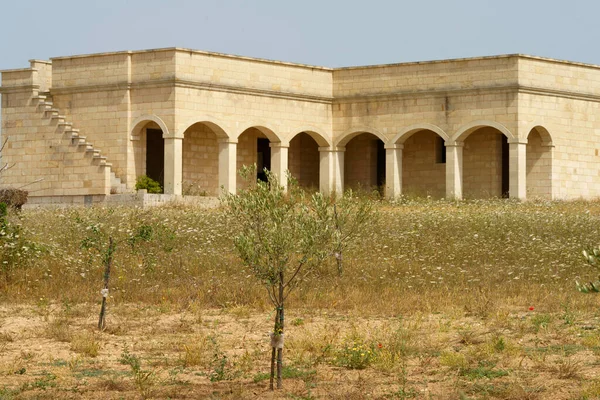 Staré Opuštěné Budovy Poblíž Otranto Giurdignano Provincie Lecce Apulia Itálie — Stock fotografie