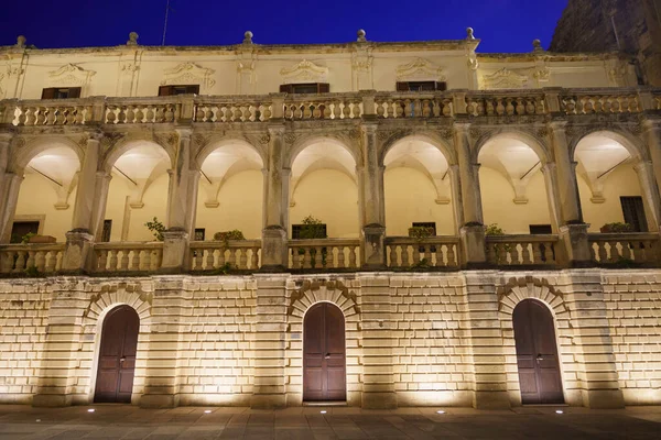 Lecce Apulië Italië Buitenkant Van Historische Gebouwen Het Plein Van — Stockfoto