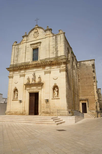 Giurdignano Főtemploma Lecce Tartomány Apulia Olaszország Barokk Stílusban — Stock Fotó