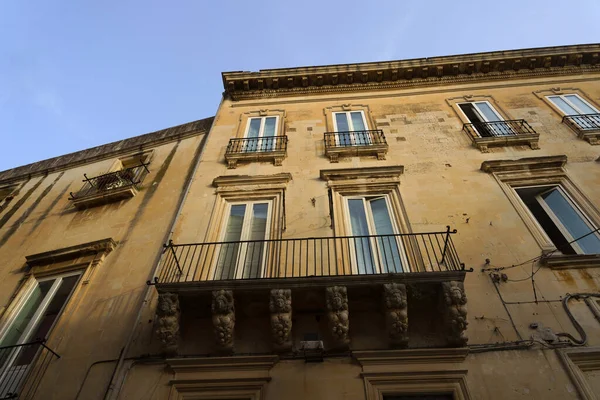 Lecce Apulien Italien Exteriör Historiska Byggnader — Stockfoto