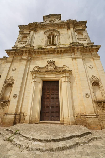 Sternatia Prowincja Lecce Apulia Włochy Fasada Zabytkowego Kościoła Madonna Del — Zdjęcie stockowe