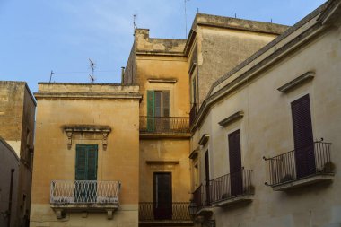Lecce, Apulia, İtalya: tarihi binaların dışı
