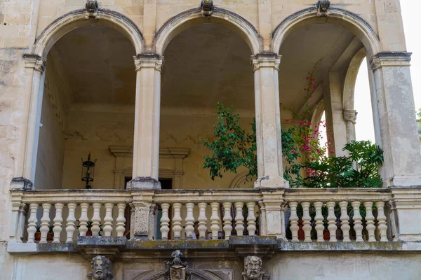 Lecce Apulia Itálie Exteriér Historických Budov — Stock fotografie