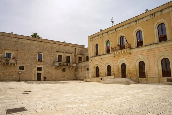 Historic Buildings Cutrofiano Town Lecce Province Apulia Italy — Stock Photo, Image
