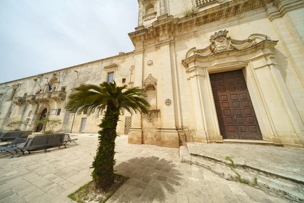 Sternatia Provincia Lecce Puglia Facciata Dell Abbazia Storica Stile Barocco — Foto Stock