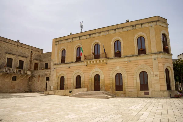 Historiska Byggnader Cutrofiano Stad Lecce Provinsen Apulien Italien — Stockfoto