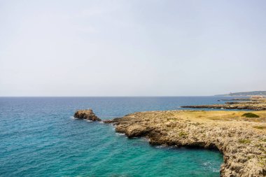 Salento kıyıları, Lecce ili, Apulia, İtalya, Gelibolu 'da, yazın
