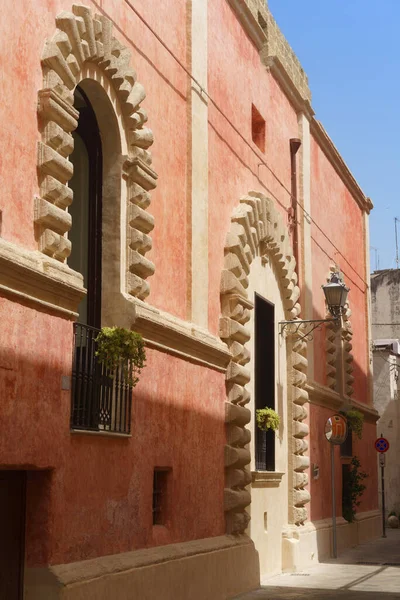 Nardo Ciudad Histórica Provincia Lecce Apulia Italia Calle Típica — Foto de Stock
