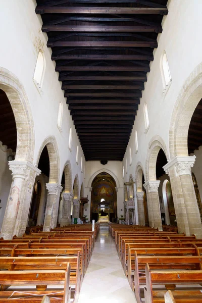 Nardo Historyczne Miasto Prowincji Lecce Apulia Włochy Wnętrze Katedry — Zdjęcie stockowe