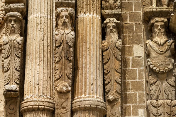 Nardo Kota Bersejarah Provinsi Lecce Puglia Italia Eksterior Dari Gereja — Stok Foto