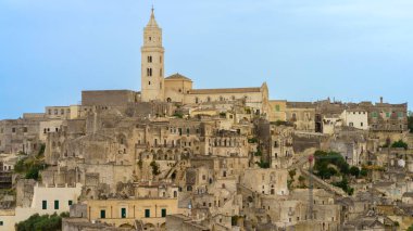 Matera, İtalya, Basilicata 'daki tarihi şehir, Unesco Dünya Mirası Bölgesi