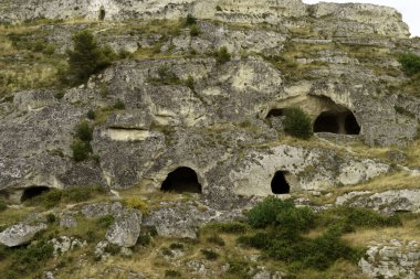 Matera, İtalya, Basilicata 'daki tarihi şehir, Unesco Dünya Mirası Bölgesi