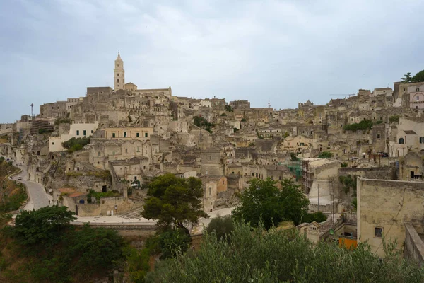 Matera Cidade Histórica Basilicata Itália Patrimônio Mundial Unesco — Fotografia de Stock