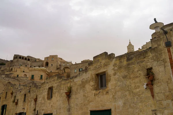 Matera Historic City Basilicata Italy Unesco World Heritage Site — стокове фото