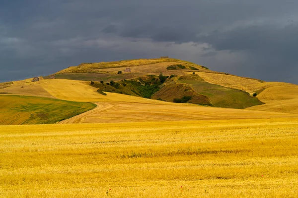 Country Landscape Basilicata Road Gravina Puglia Melfi Potenza Province Italy — Stock Photo, Image