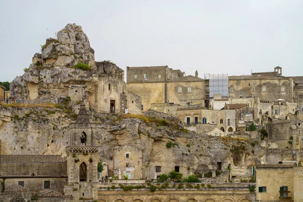 Matera Talya Basilicata Daki Tarihi Şehir Unesco Dünya Mirası Bölgesi — Stok fotoğraf