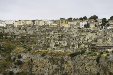 Matera, İtalya, Basilicata 'daki tarihi şehir, Unesco Dünya Mirası Bölgesi