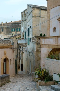 Matera, İtalya, Basilicata 'daki tarihi şehir, Unesco Dünya Mirası Bölgesi