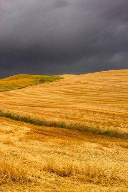 Puglia 'daki Gravina' dan İtalya 'daki Melfi, Potenza eyaletine kadar Basilicata' daki kır manzarası